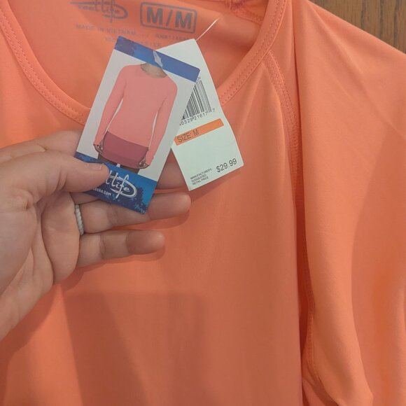 NWT Reel Life Long Sleeve UV Protective Shirt Peach Parfait-Women's M - Picture 6 of 6